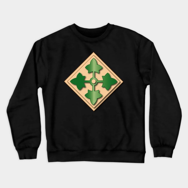 4th Infantry Division No Txt Crewneck Sweatshirt by twix123844